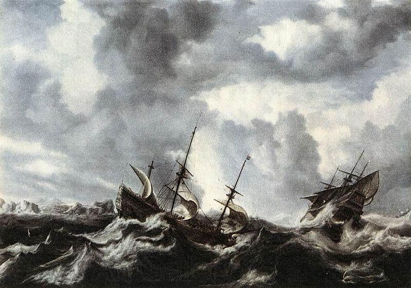 Bonaventura Peeters Storm on the Sea Spain oil painting art